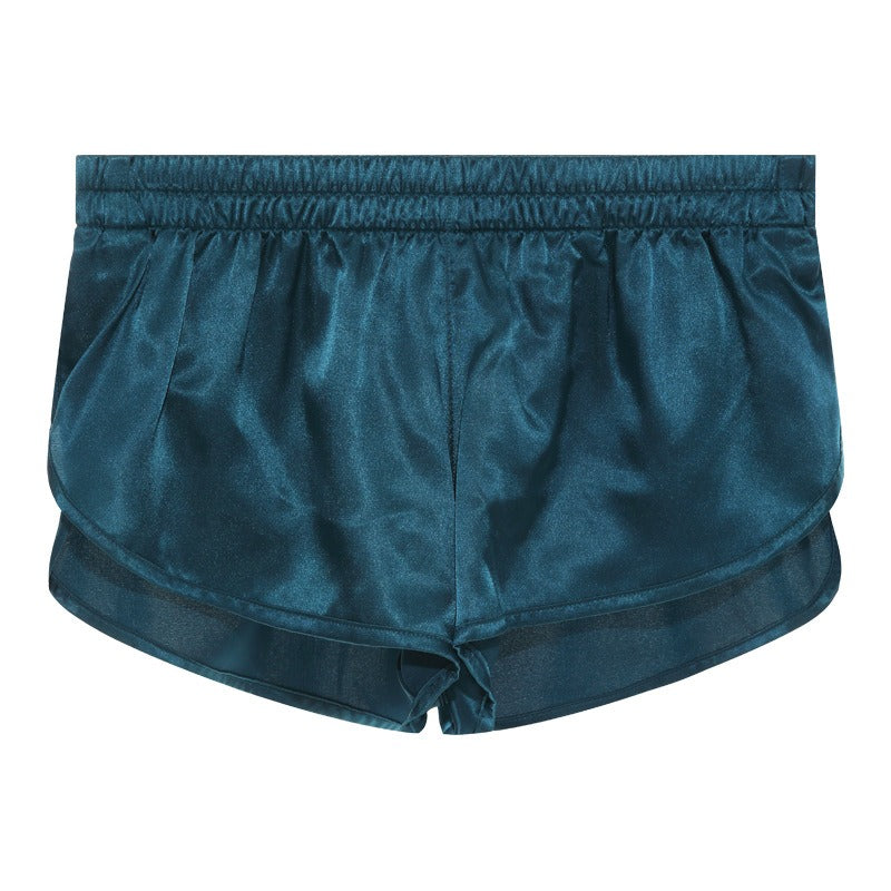 Men's Underwear Solid Color Antibacterial Front Sexy Split Arro Pants Thin Large Shorts Men's